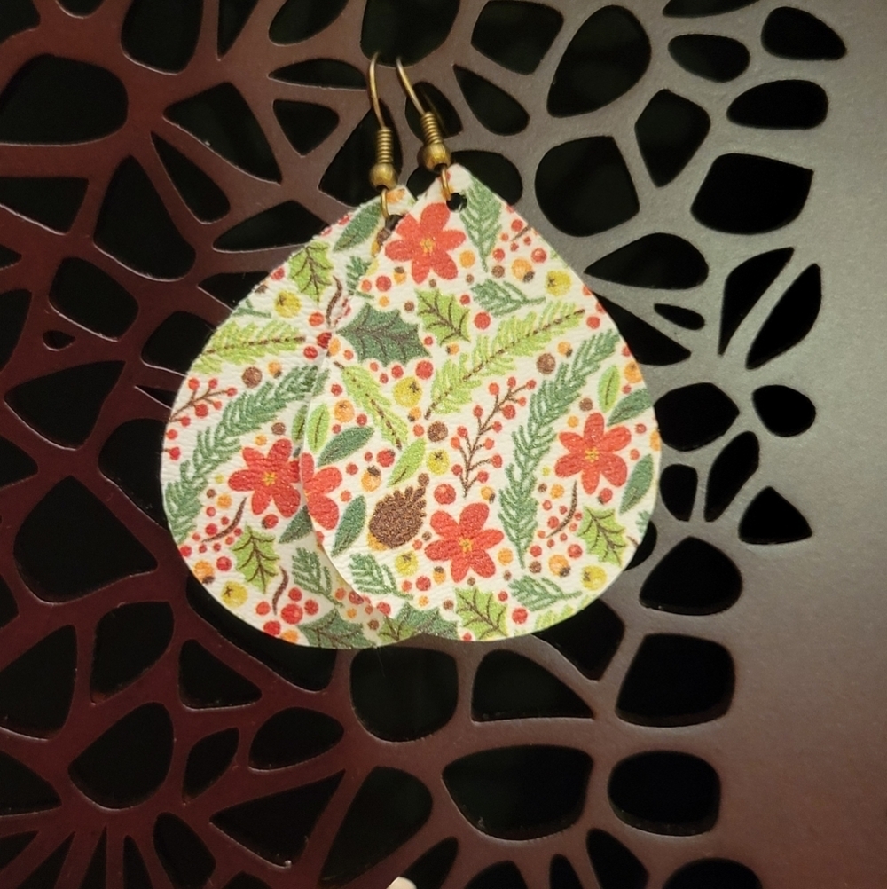 Holiday Floral Earrings